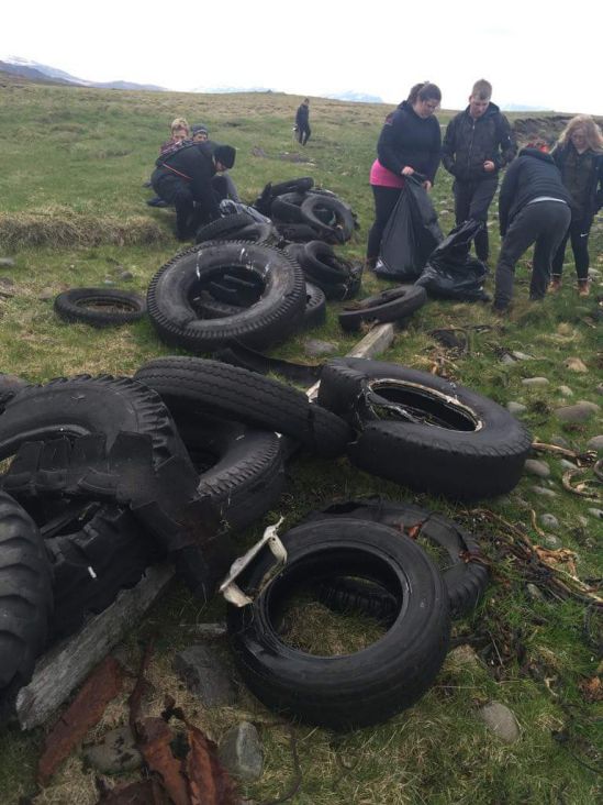 Hreinsun Strandlengjunnar beach clean-up plastic pollution plastmengun í hafi